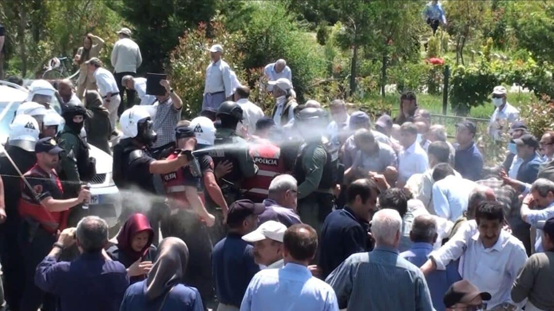 Albanian police raid Iranian opposition camp, seize 150 computers