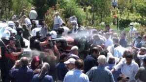 Albanian police raid Iranian opposition camp, seize 150 computers