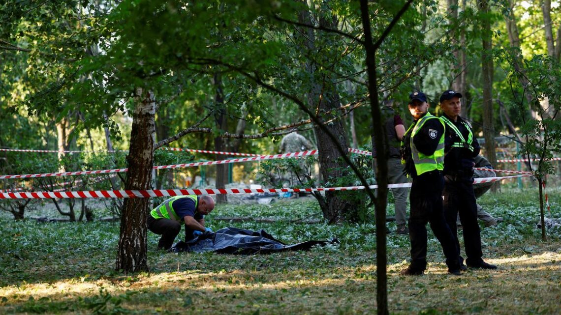 Fresh Russian bombardment of Ukraine’s capital kills at least 3 people, wounds others