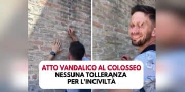 Tourist defaces Rome's ancient Colosseum, engraving names on wall