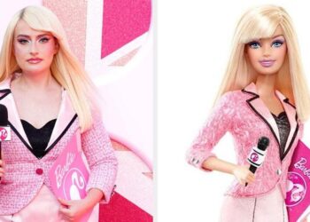 Red Carpet Host Dresses As News Anchor Barbie At Film's London Premiere