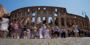 Swiss teen filmed defacing Rome’s ancient Colosseum weeks after British tourist caught engraving names on wall