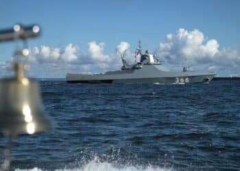 Russian warship fires warning shots in Black Sea at civilian cargo ship