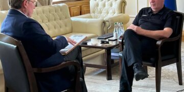 Tall, burly Oleksiy Danilov is one of the key players in Ukraine’s brave fight against Russia 