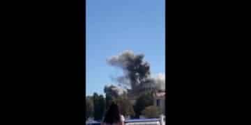 Watch: Reported Ukraine missile strikes Russian Naval HQ in Crimea amid counteroffensive