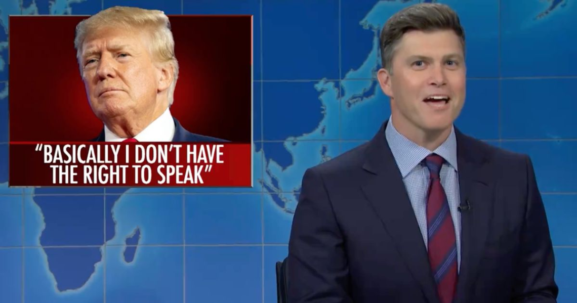 Colin Jost Grounds Trump Over Gag Order Response In Brutal 'Weekend Update' Burn