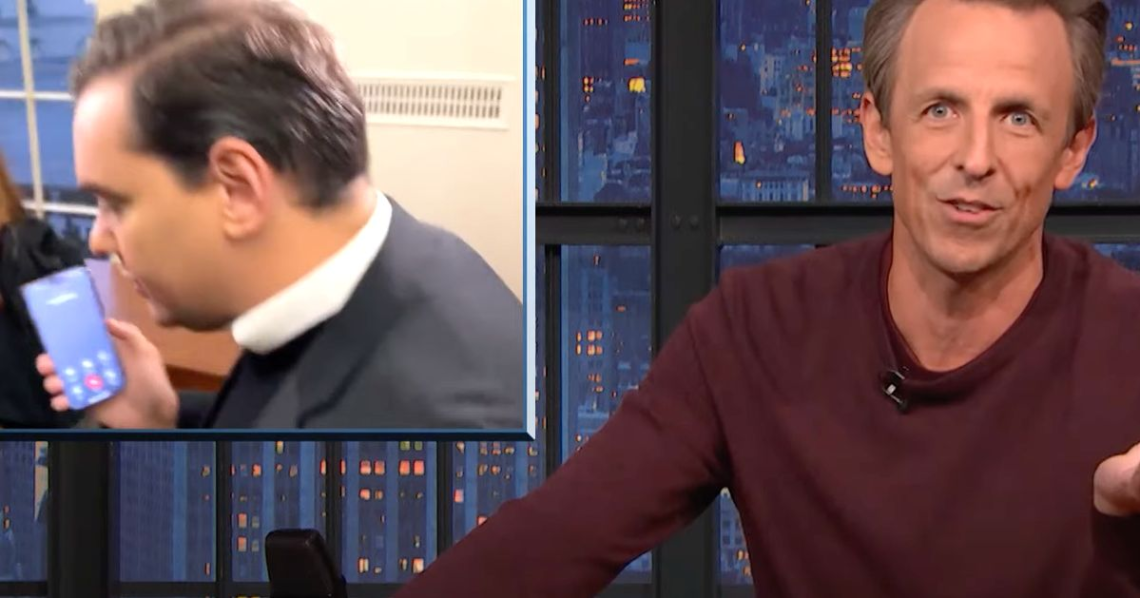 Seth Meyers Spots The Moment That Perfectly Encapsulates George Santos