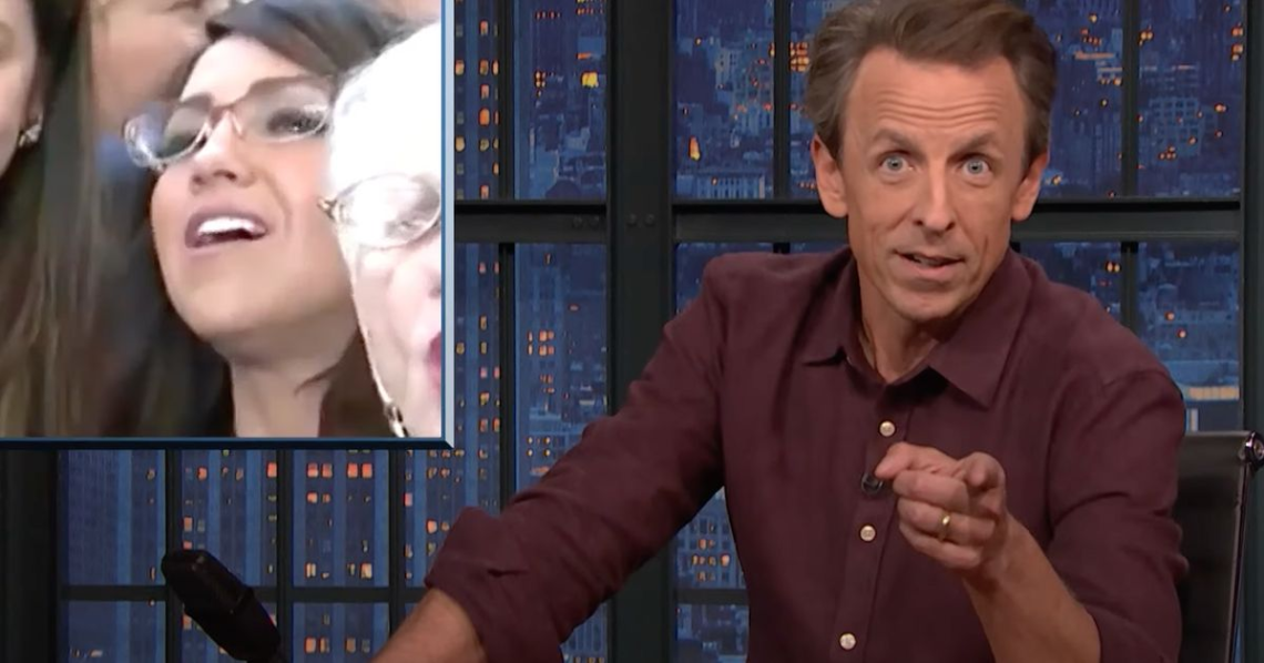 Seth Meyers Turns GOP Boos For Reporter Into Taunt Of Lauren Boebert