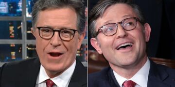 Stephen Colbert Gives Mike Johnson Biblical Smackdown