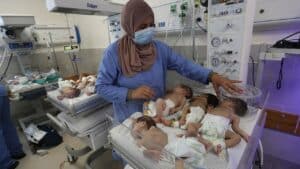 31 premature babies evacuated from Gaza’s largest hospital as US confirms Hamas operations there
