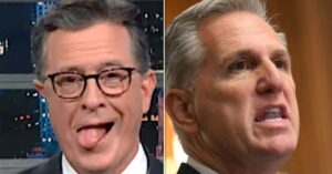 Colbert Audience Goes Nuts For Ballsy Joke About Kevin McCarthy