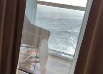 Video shows horrifying moments cruise ship passengers ‘feared for their lives’: ‘Tables were flying’