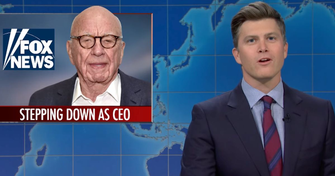 ‘Weekend Update’: Colin Jost Has A Harsh Out-Of-This-World Goodbye For Rupert Murdoch