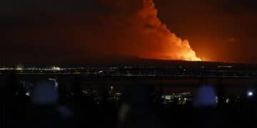 Icelandic volcano erupts after weeks of increased seismic activity