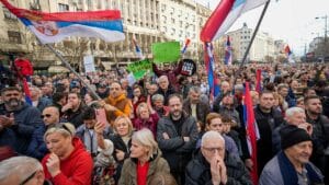 Thousands Accuse Serbia’s Ruling Populists Of Election Fraud At A Belgrade Rally