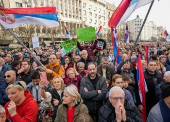 Thousands Accuse Serbia's Ruling Populists Of Election Fraud At A Belgrade Rally