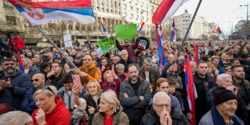 Thousands Accuse Serbia's Ruling Populists Of Election Fraud At A Belgrade Rally