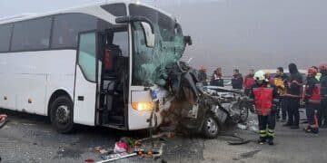 Turkey crash kills 10, injures 7 in vehicle pileup on foggy highway