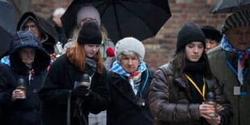 Holocaust survivors gathered to remember the 79th anniversary of the Holocaust