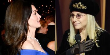 Anne Hathaway’s Over-The-Top Reaction To Barbra Streisand Charms Social Media