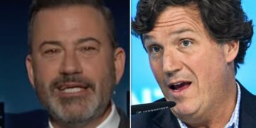 Jimmy Kimmel Taunts Tucker Carlson With Why His Putin Interview Was ‘Very Funny’