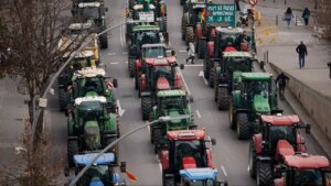 Spanish Farmers Block Highways To Protest European Union Regulations