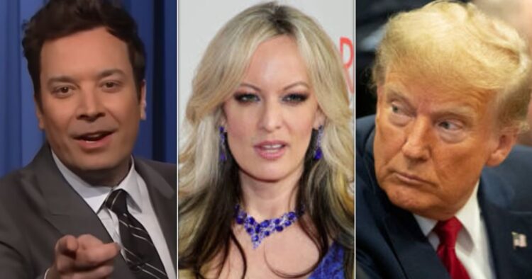 Trial Date Sparks 'Small' Trump-Stormy Daniels Exchange In Jimmy Fallon's Mind