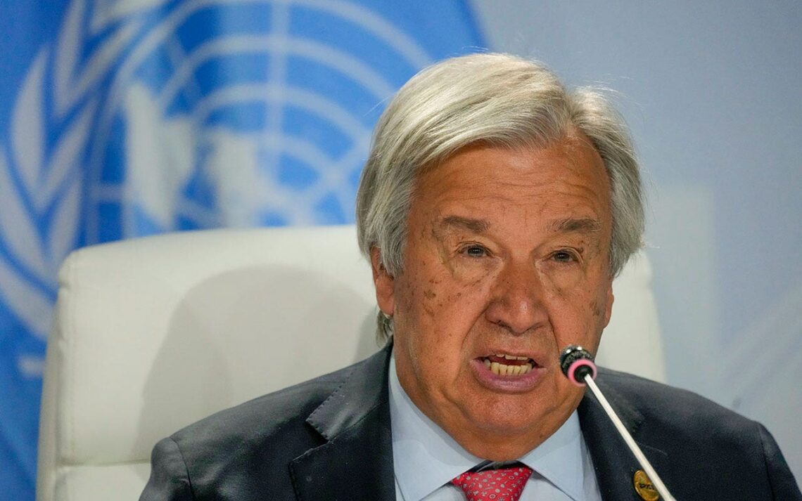 United Nations chief urges security council to address impact of food shortages