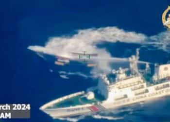 Chinese coast guard uses water cannon on Philippine boat as tensions rise near Second Thomas Shoal
