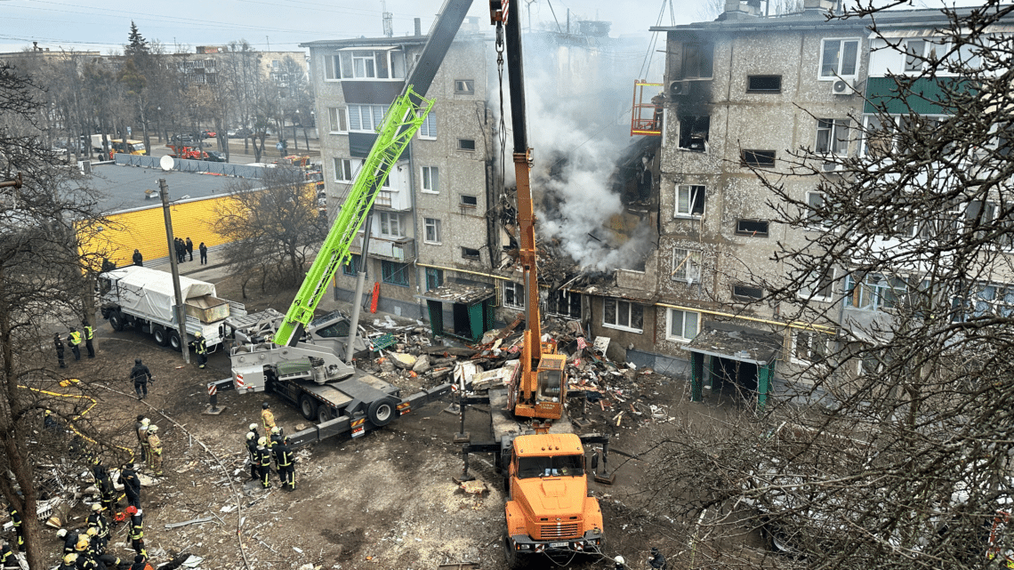 Mass Russian drone strike hits northeast Ukraine, disrupts TV signal