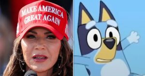 RIP Bluey: ‘Late Show’ Trashes Kristi Noem With Sinister Cartoon Spoof