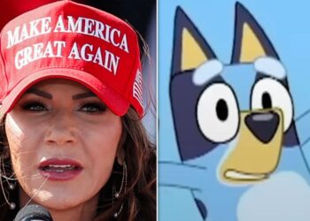 RIP Bluey: ‘Late Show’ Trashes Kristi Noem With Sinister Cartoon Spoof