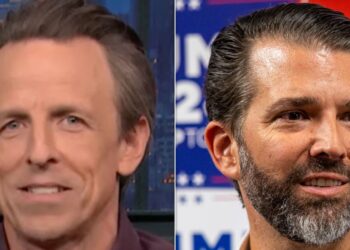 Seth Meyers Catches 'Weird' Detail In Donald Trump Jr. Fundraising Email