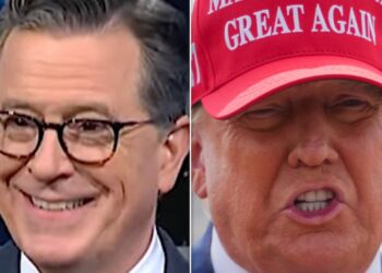 Uh-Oh: Stephen Colbert Spots Courtroom Sketch Where Trump Was Caught In The Act