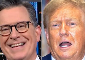'This Is Where We Are': Stephen Colbert Spots Trump's Weirdest 'Party Trick' Yet