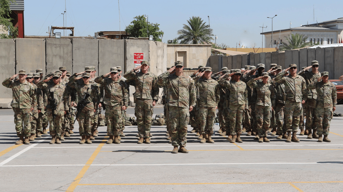 Memorial Day ceremony in Baghdad honors US soldiers killed in drone attack Memorial Day ceremony in Baghdad honors US soldiers killed in drone attack