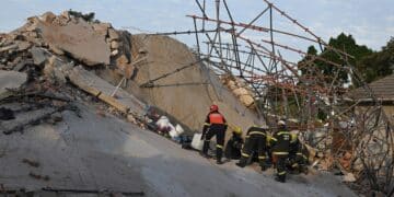 Rescuers Make Contact With 11 Workers Buried Alive In George Building Collapse, SA