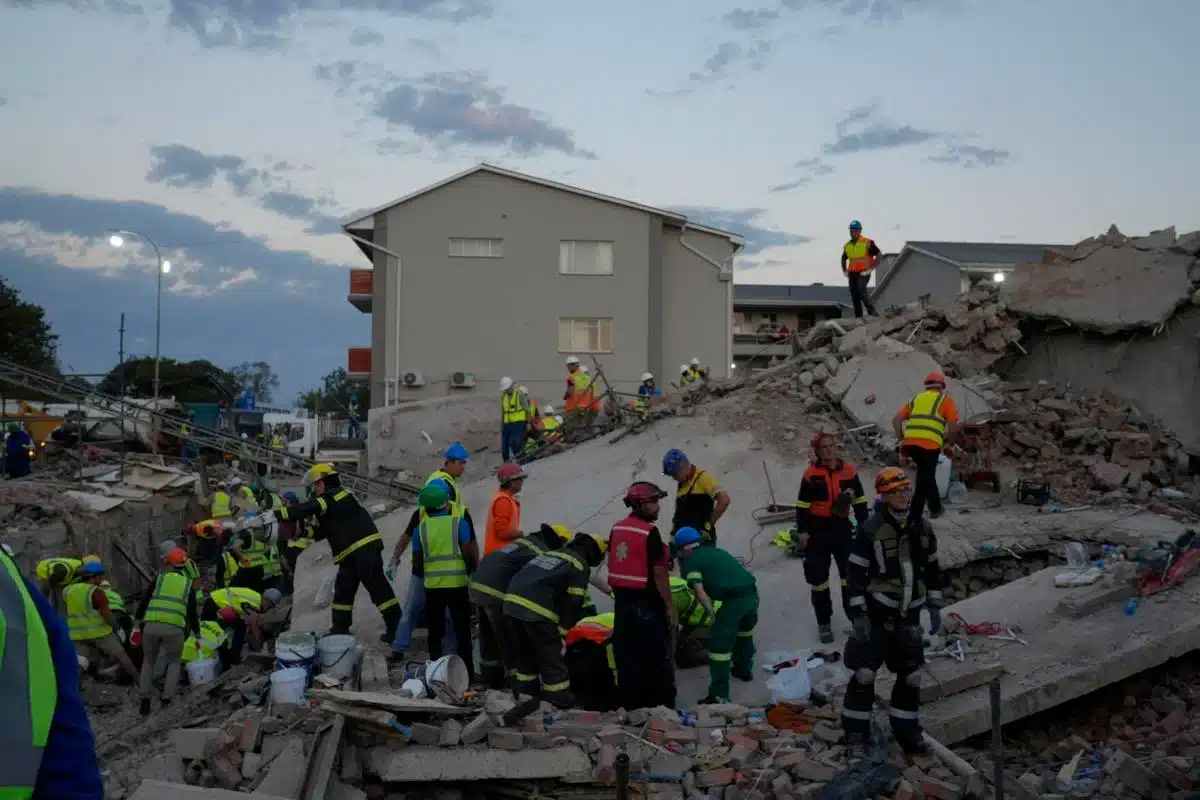 Rescuers Make Contact With 11 Workers Buried Alive In George Building Collapse