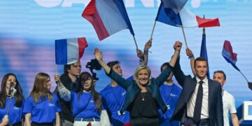 French right in commanding position as ‘fed up’ voters prepare to send Macron message in elections