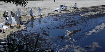 Singapore says ship caused oil spill reported sudden loss of control