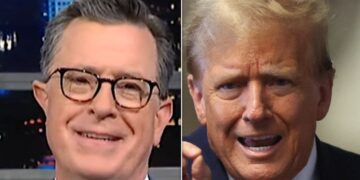 Stephen Colbert Spots Ominous Campaign Warning Sign For Trump