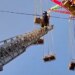 Russian Amusement Park Ride Malfunctions, Trapping A Dozen People 50 Feet In The Air