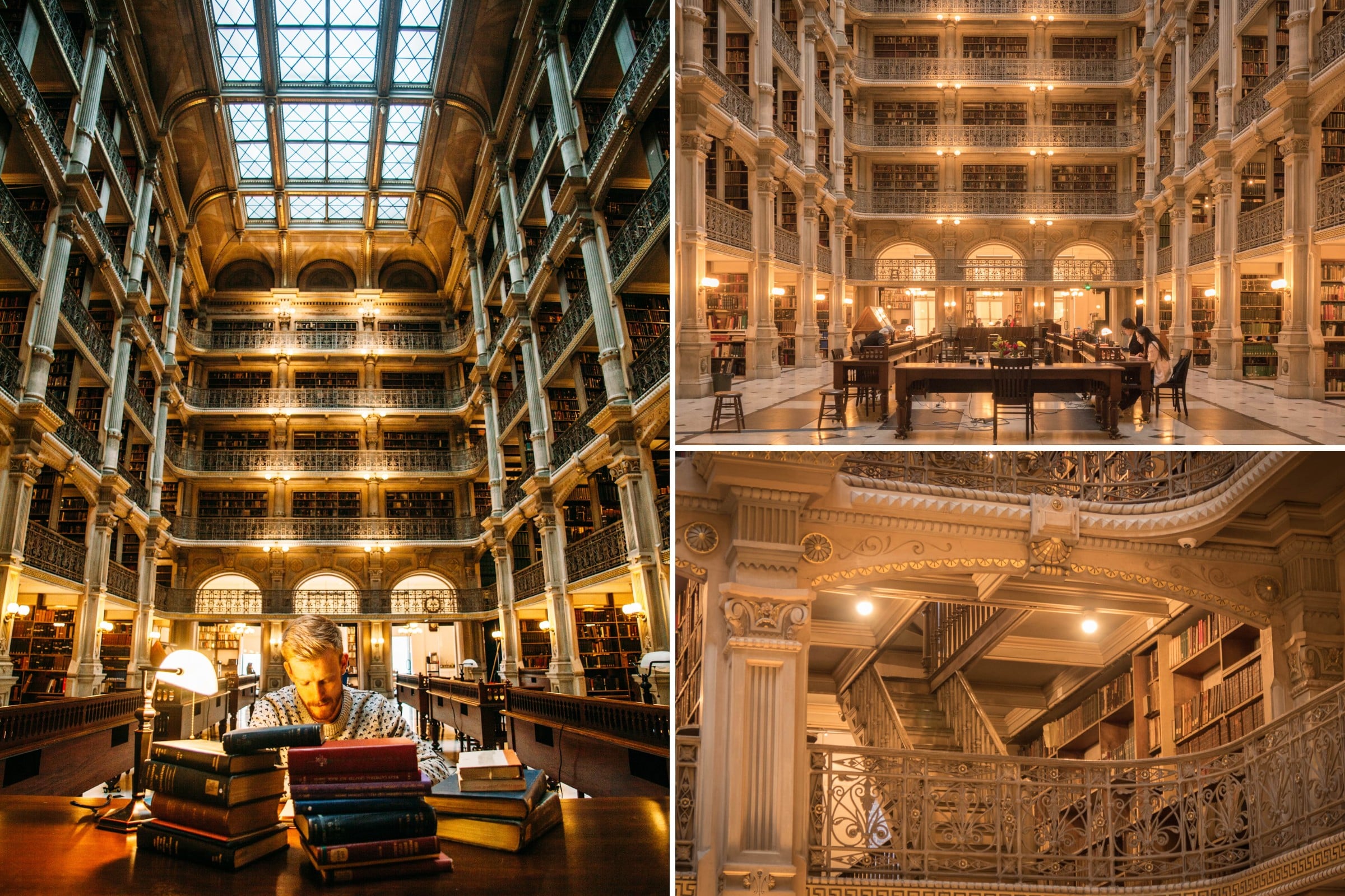 Inside 9 Most Beautiful Libraries In The World - George Peabody Library in Baltimore