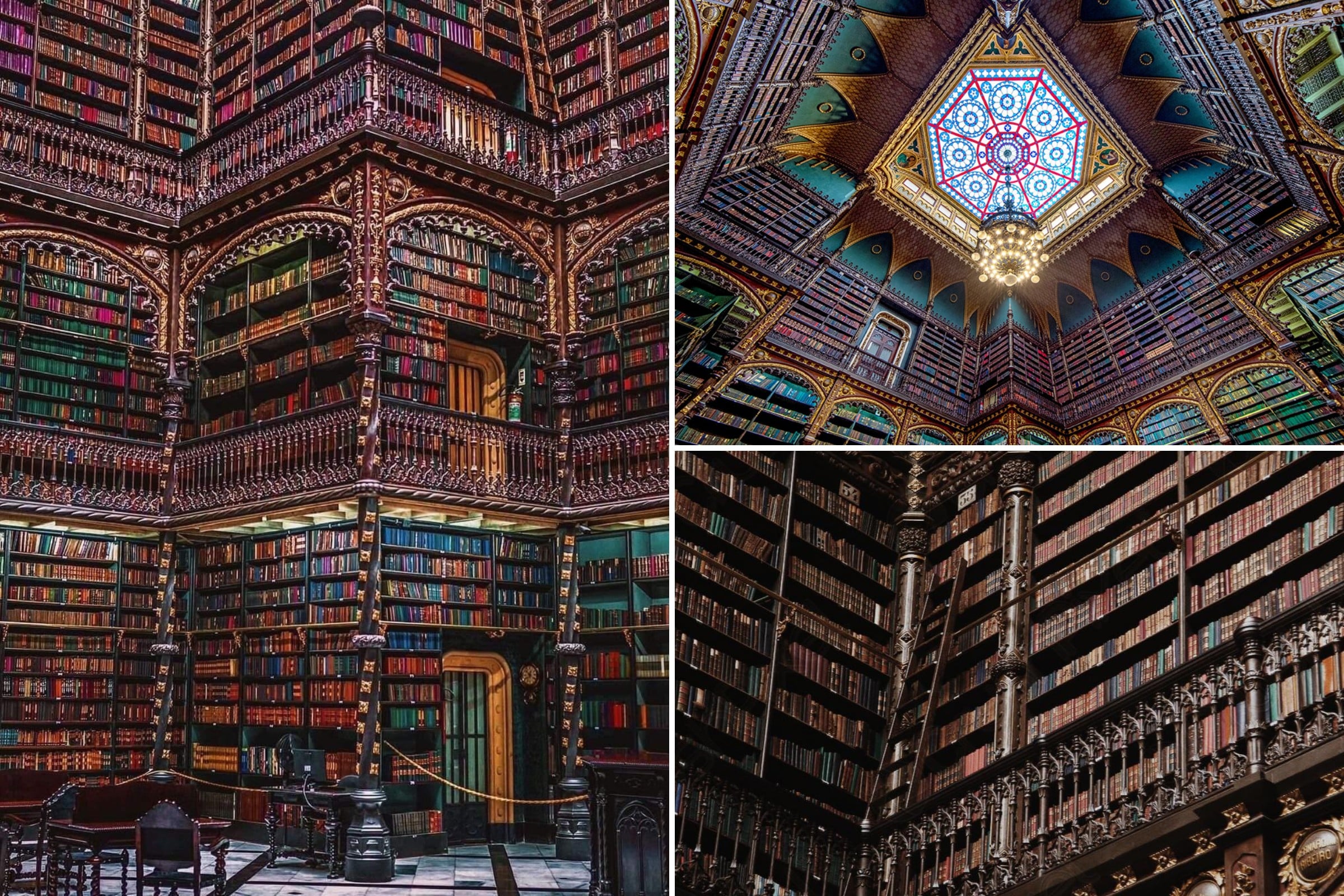 Inside 9 Most Beautiful Libraries In The World - Royal Portuguese Cabinet of Reading