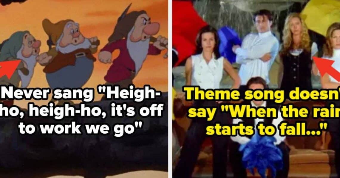 17 Misquoted Lyrics That Make You Believe In The Mandela Effect