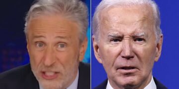 Jon Stewart Has Legendary 1-Word Response To Biden Dropping Out