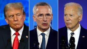 NATO’s Jens Stoltenberg Sidesteps Biden, Trump Spat, Champions Nations Hitting Spending Targets
