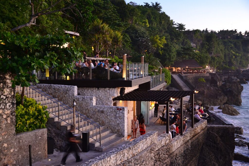10 Best Places to Try Cocktails in Bali: 2026 Bar Guide Rock Bar at AYANA Bali on the cliffs of Jimbaran, one of the best places for cocktails in Bali