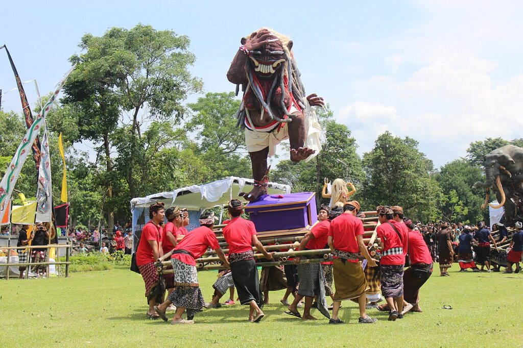 10 Best Festivals Of Bali: Dates and Guide for 2026 and 2027 Ogoh-ogoh figures paraded on the eve of Nyepi, one of the best festivals of Bali