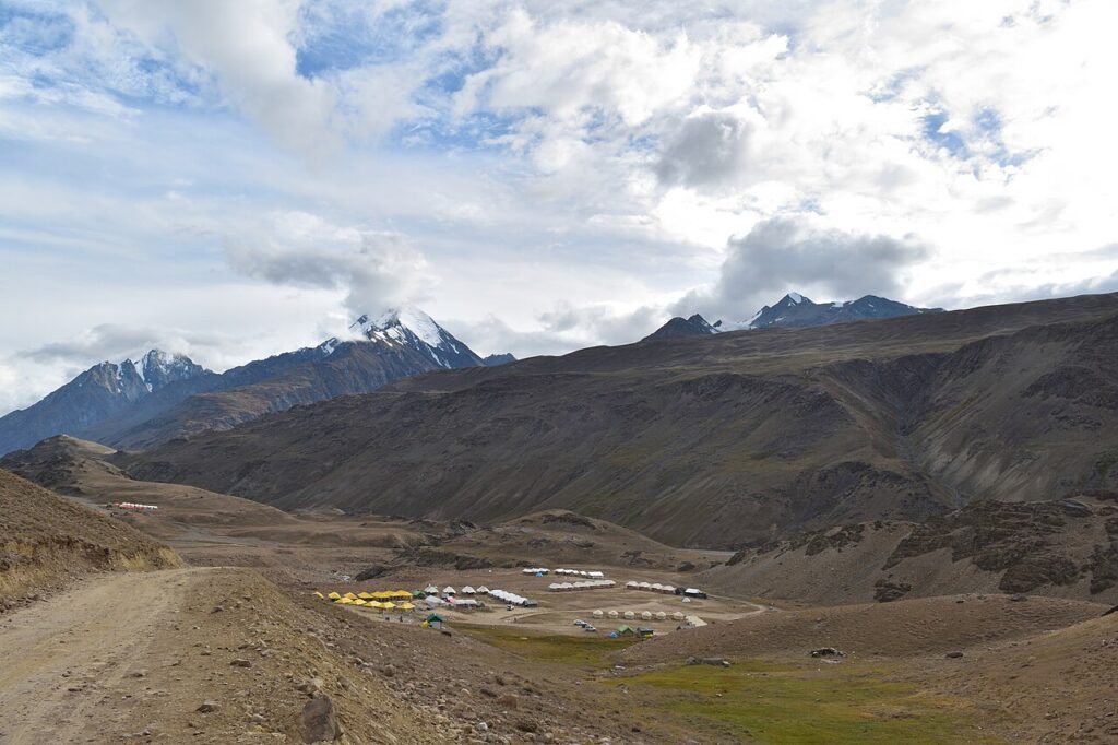 Chandratal Lake in Lahaul and Spiti, a high-altitude ecotourism destination in India